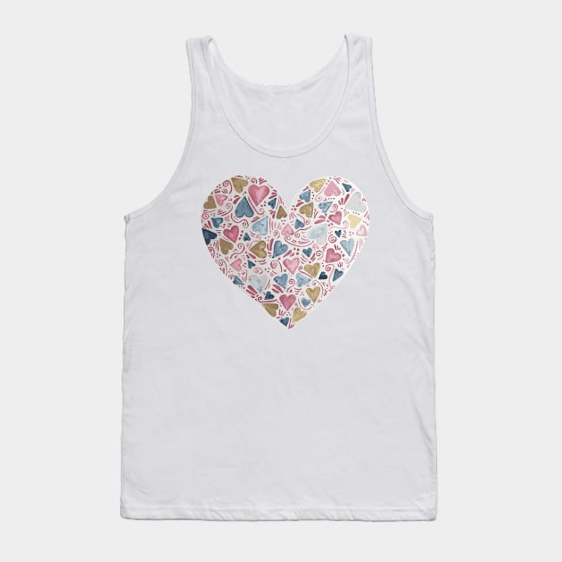 heart with hearts Tank Top by Karroart